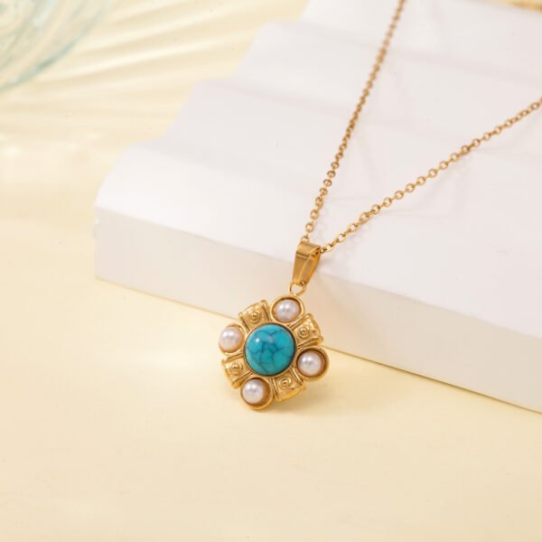 Light luxury niche everything plated 18K gold clavicle chain jewelry cross-border do not fade high-grade sense of gold beaded necklace women - Image 6
