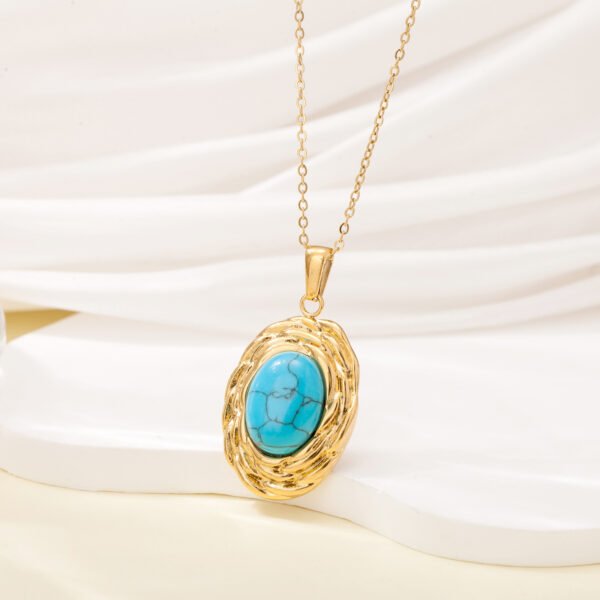 Titanium steel does not fade high-grade feeling beaded necklace women with INS style niche design sense of light luxury temperament clavicle chain - Image 4