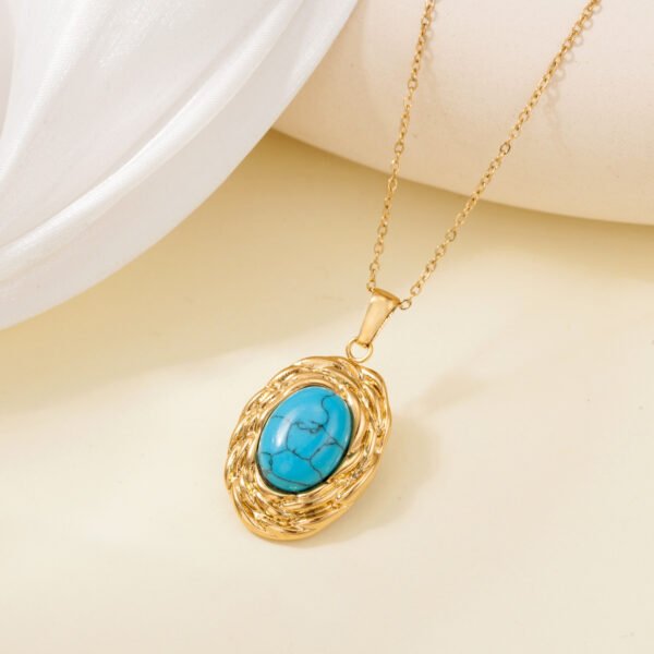 Titanium steel does not fade high-grade feeling beaded necklace women with INS style niche design sense of light luxury temperament clavicle chain